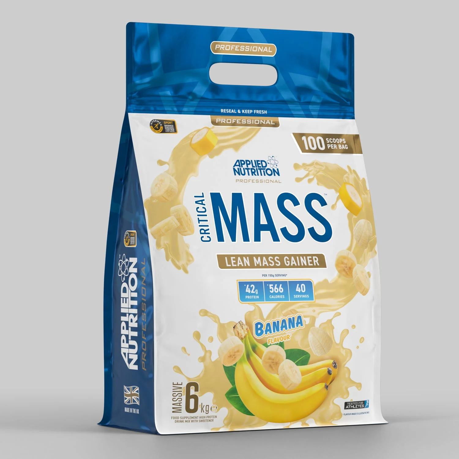 Critical Mass Professional 6kg - Lean Mass Gainer-Banana