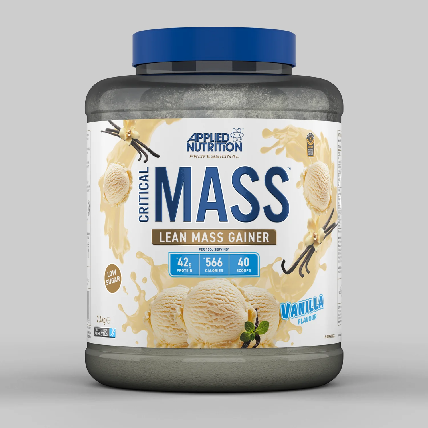 Critical Mass Professional - Lean Mass Gainer 2.4kg (16 Servings)-Vanilla