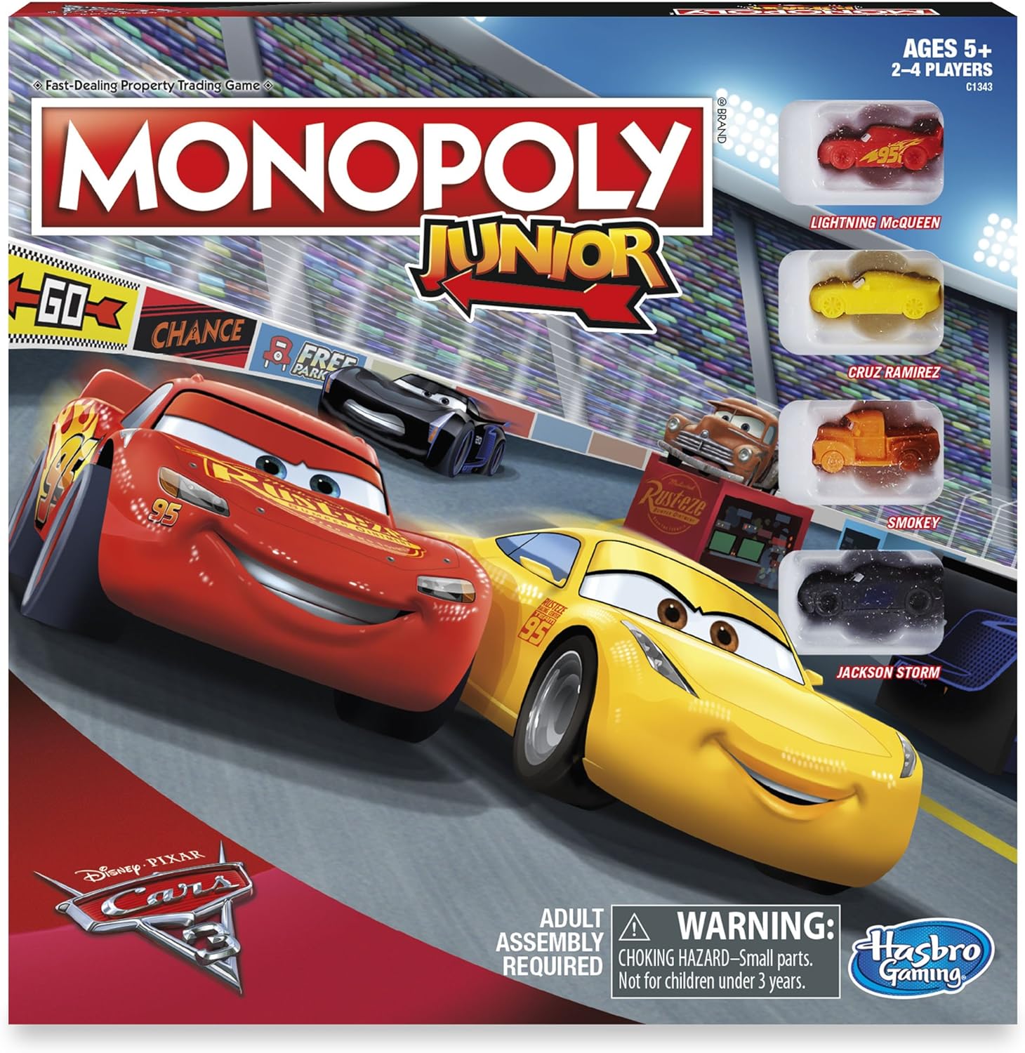 Monopoly Junior: Disney Pixar Cars 3 Edition