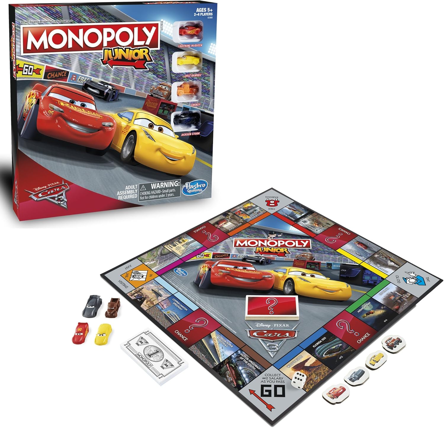 Monopoly Junior: Disney Pixar Cars 3 Edition