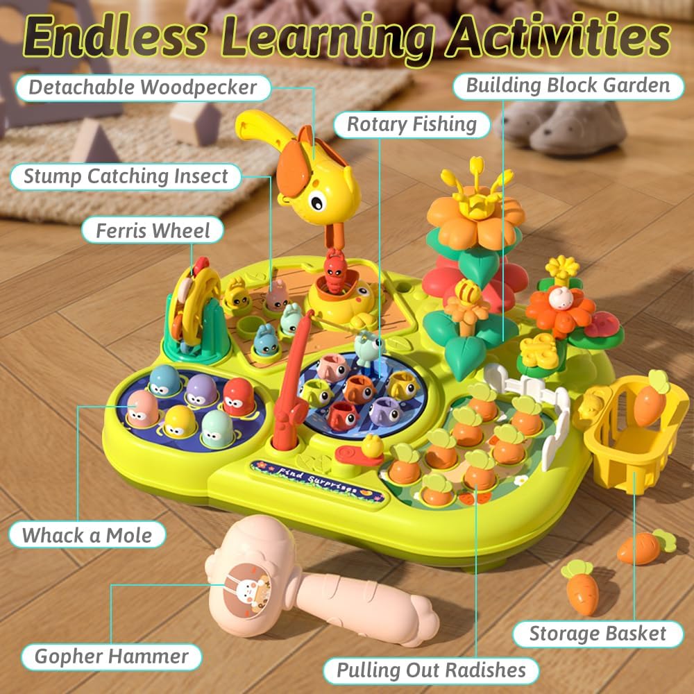 6 in 1 Baby Activity Table Baby Enlightenment Learning Center Creative Toddler Toy