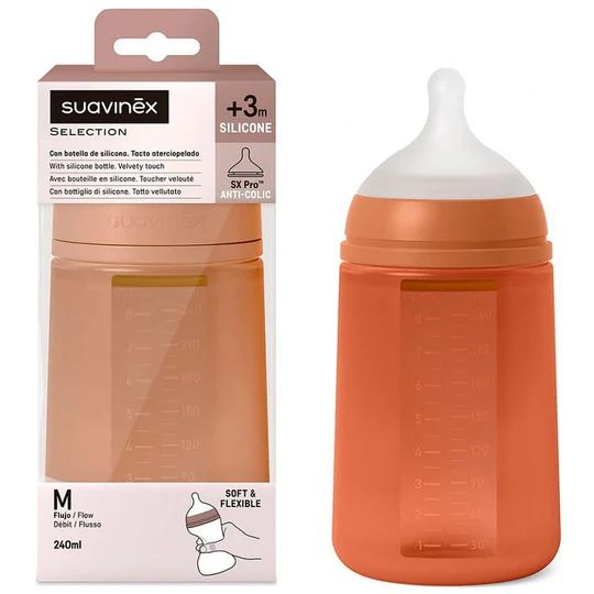 Suavinex Silicone Bottle 240ml - Medium