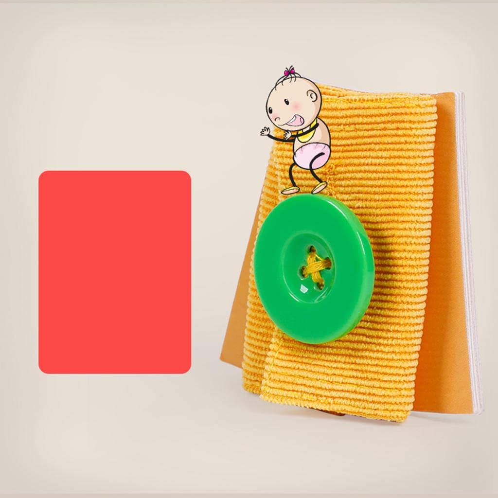 6 in 1 Montessori Learn to Dress Boards Early Basic Life Skills Training Cat Board Toys - Zip, Snap, Button, Buckle, Lace & Tie Baby Kids Educational