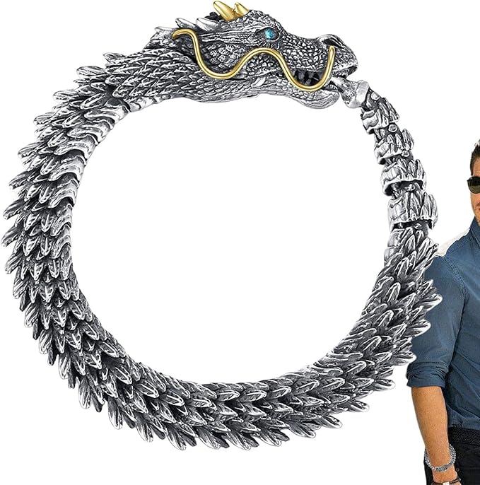 Handmade Metal Dragon Chain Bracelet