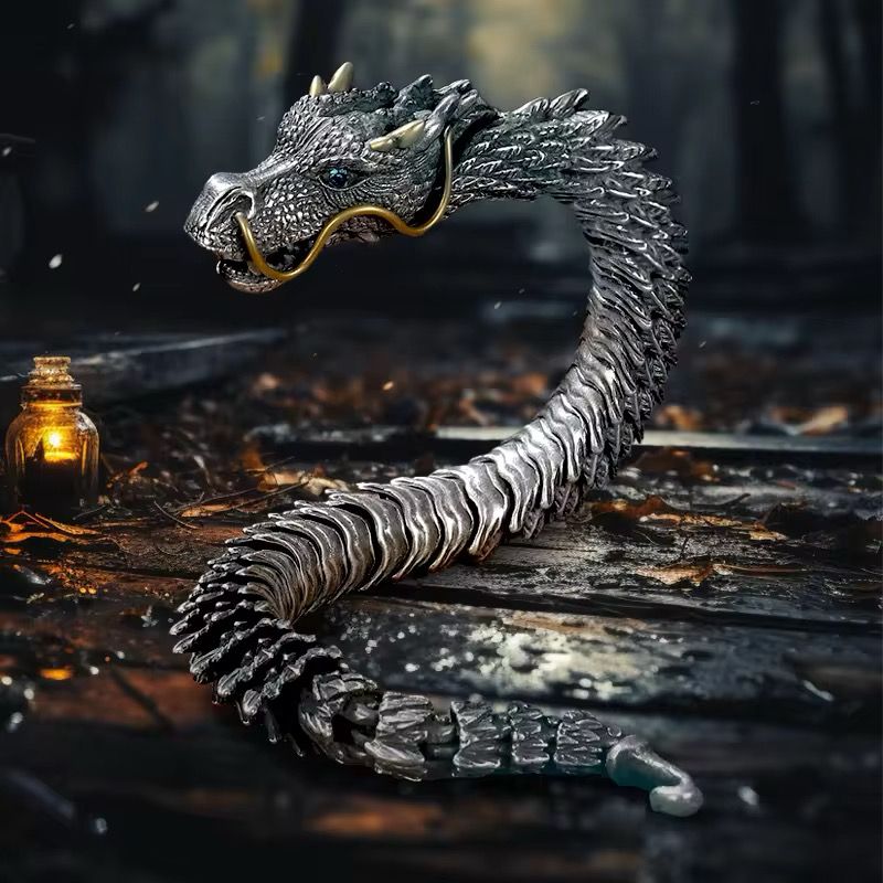 Handmade Metal Dragon Chain Bracelet