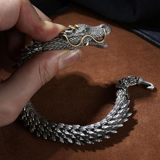 Handmade Metal Dragon Chain Bracelet