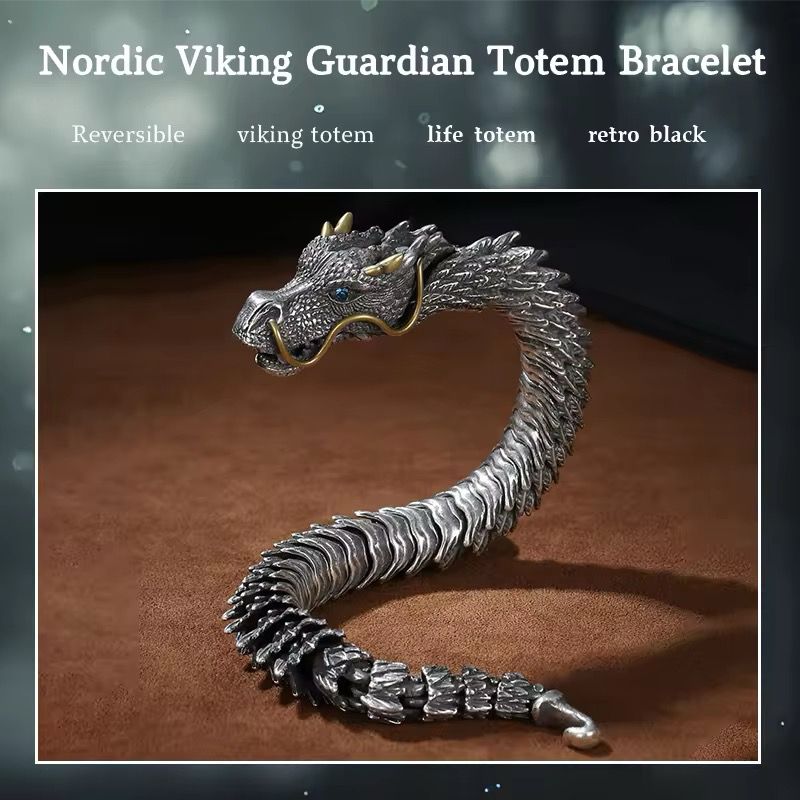 Handmade Metal Dragon Chain Bracelet