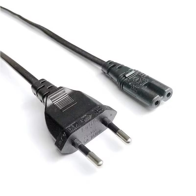 EU Plug AC Power Cable for Home Appliances