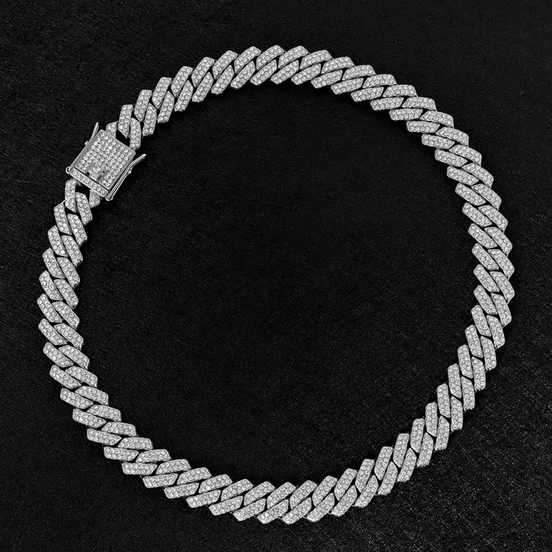Men's Classic Diamond-Shaped Thickened Domineering Necklace Street Party Jewelry