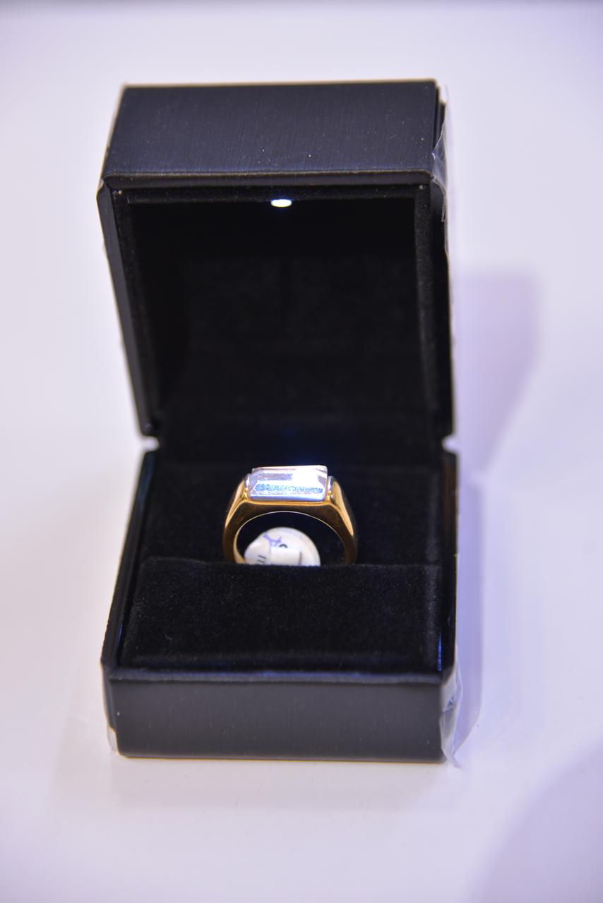 Stylish Men's Natural Stone Signet Rings