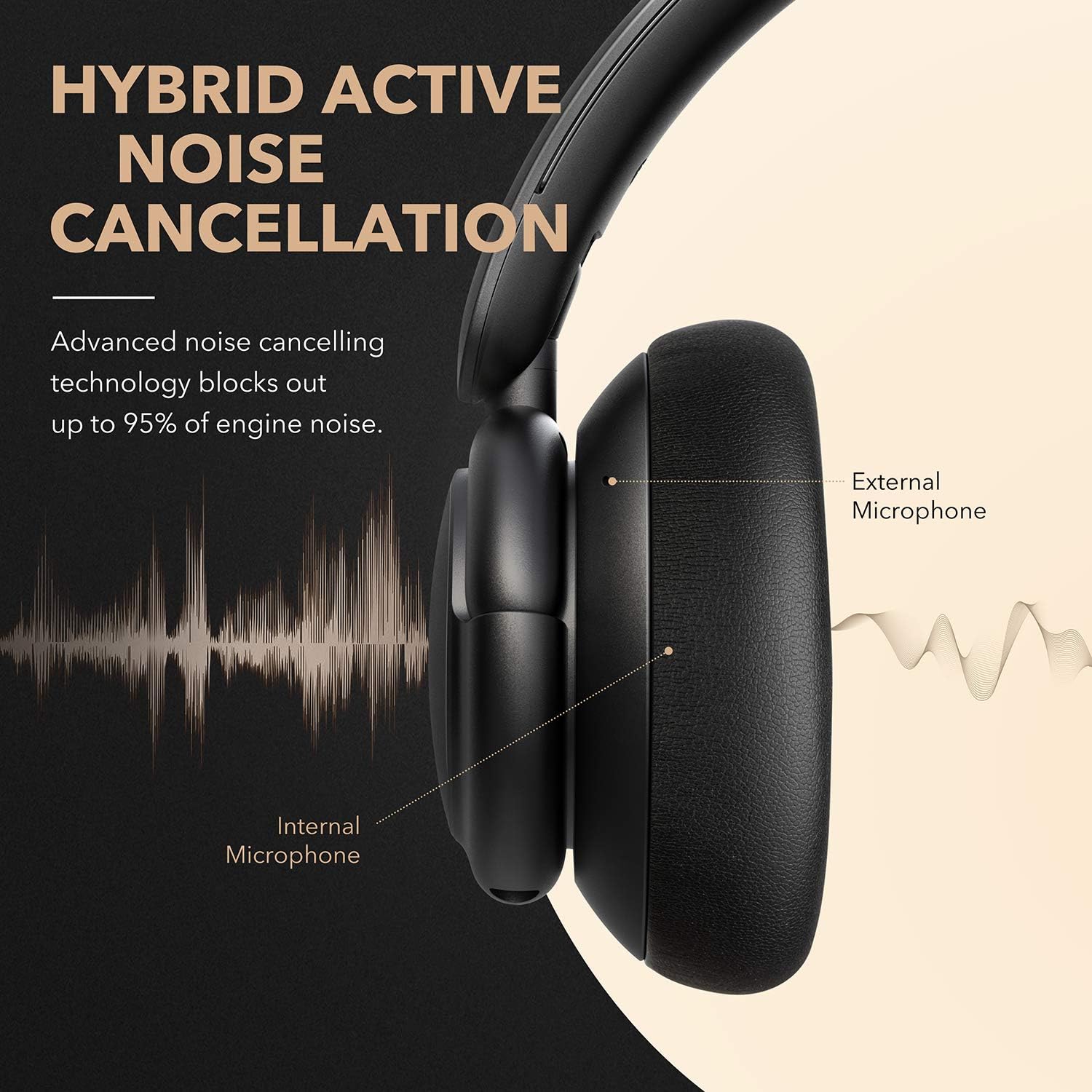 Anker Soundcore Q30 Hybrid Active Noise Cancelling Headphones Bluetooth with Multiple Modes