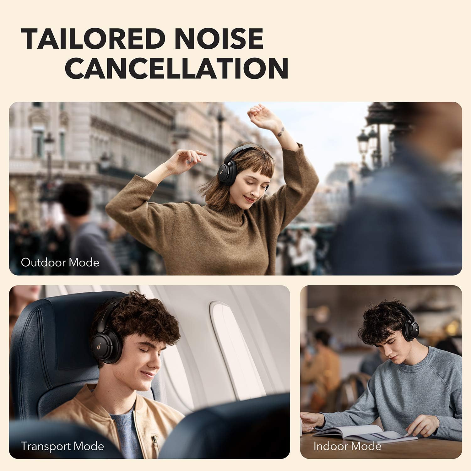 Anker Soundcore Q30 Hybrid Active Noise Cancelling Headphones Bluetooth with Multiple Modes