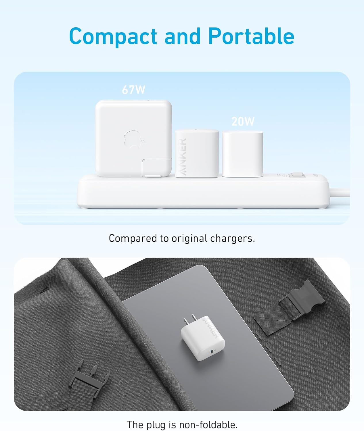 Anker 20W USB-C Fast Wall Charger for iPhone 15/15 Plus and iPad Pro/AirPods Pro 2