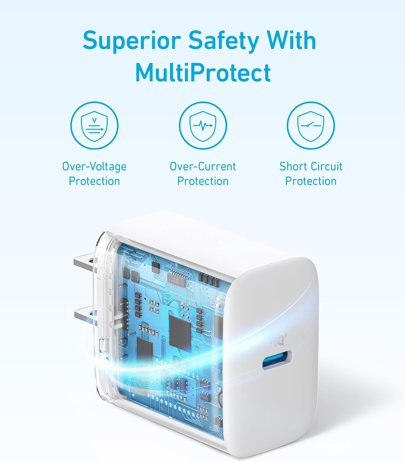 Anker 20W USB-C Fast Wall Charger for iPhone 15/15 Plus and iPad Pro/AirPods Pro 2