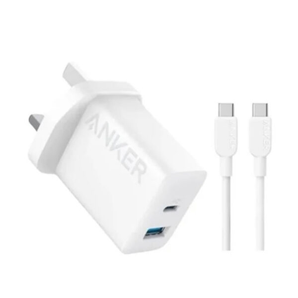 Anker 20W Dual Port High Speed Charger With USB-C Cable - B2348
