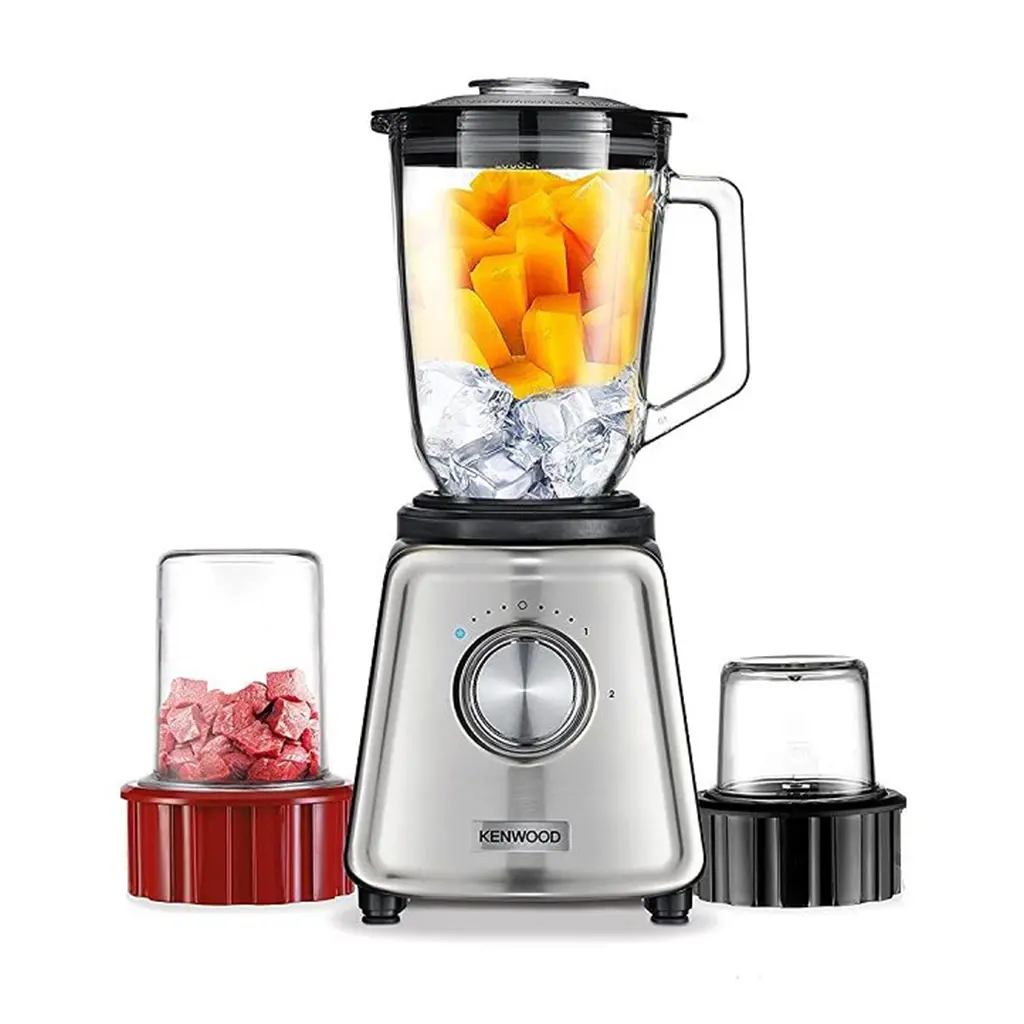 Kenwood Electric Blender, 800 Watt with Grinder and Chopper, BLP44.270SS - Silver