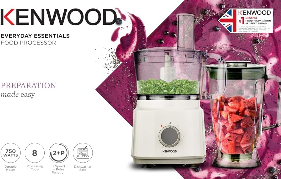 Kenwood Food Processor, 750W, 2L,
