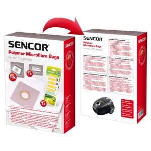 Microfiber bags (10pcs)+Fumigator(5pcs) for SVC 7CA Vacuum Cleaner