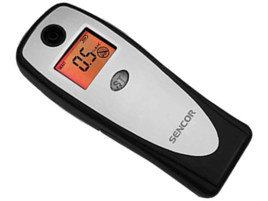 SENCOR  Breath Alcohol Tester, 3 Blow Tubes