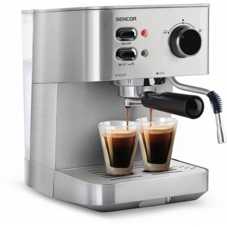 automatic espresso maker with 1.5L removable water tank 1&2 cup filter