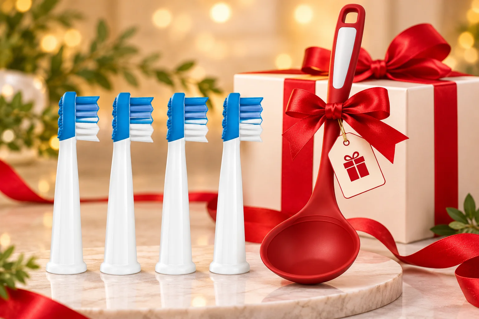4-piece children's toothbrush heads compatible + gift