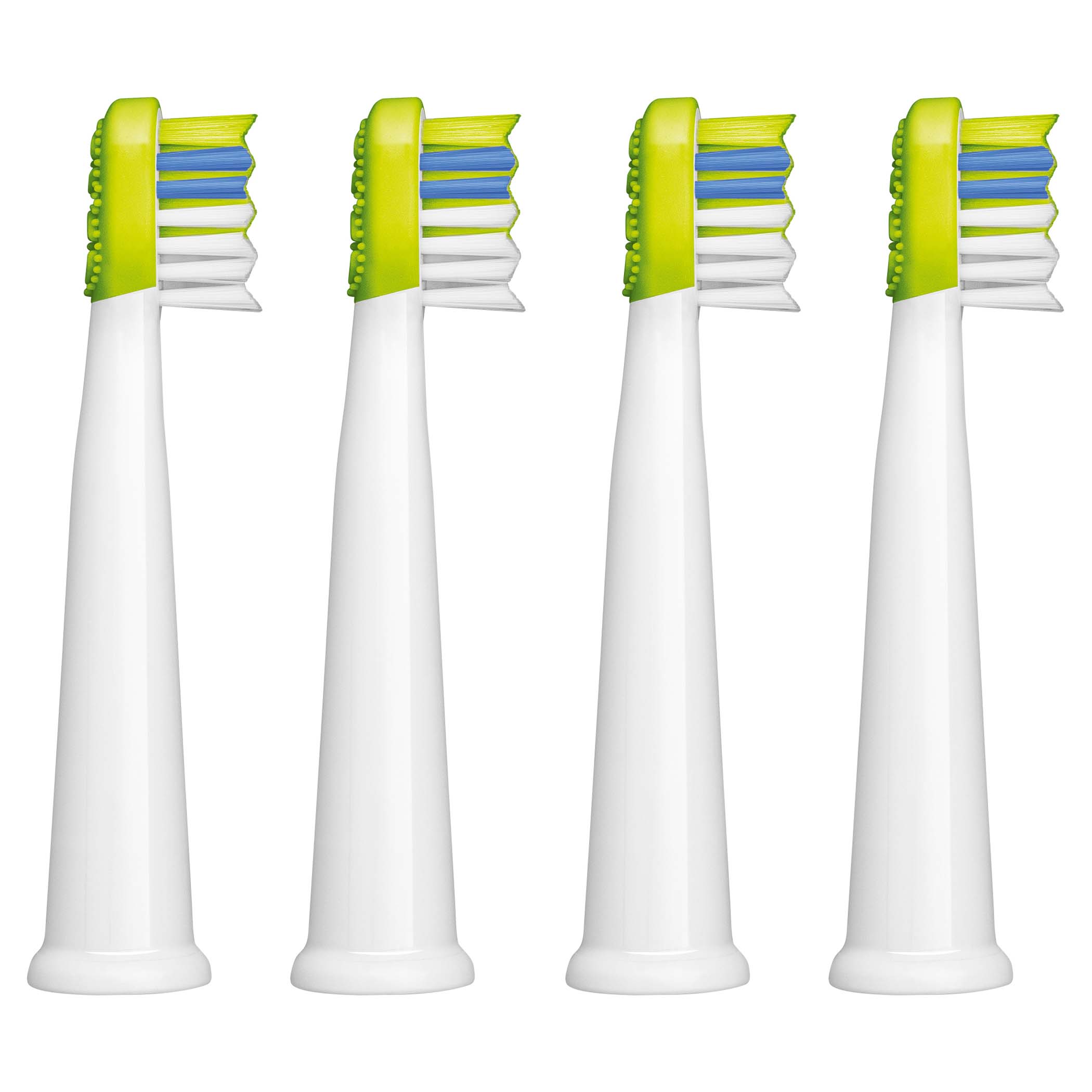 4-piece children's toothbrush heads compatible with