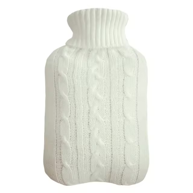 Rubber Hot Water Bag + Knitted cover