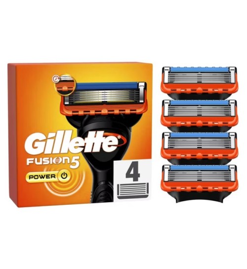 Gillette Fusion 5 Power razor, 4 replacement blades