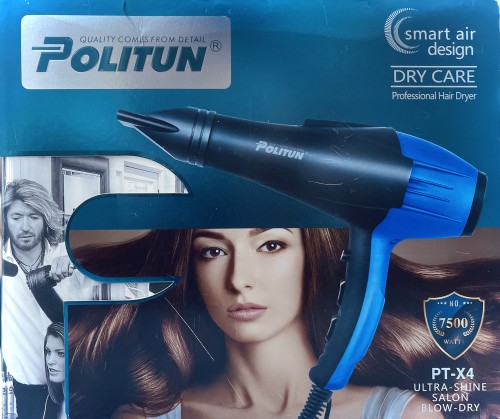 Politun professional hair dryer smart air design 7500 W