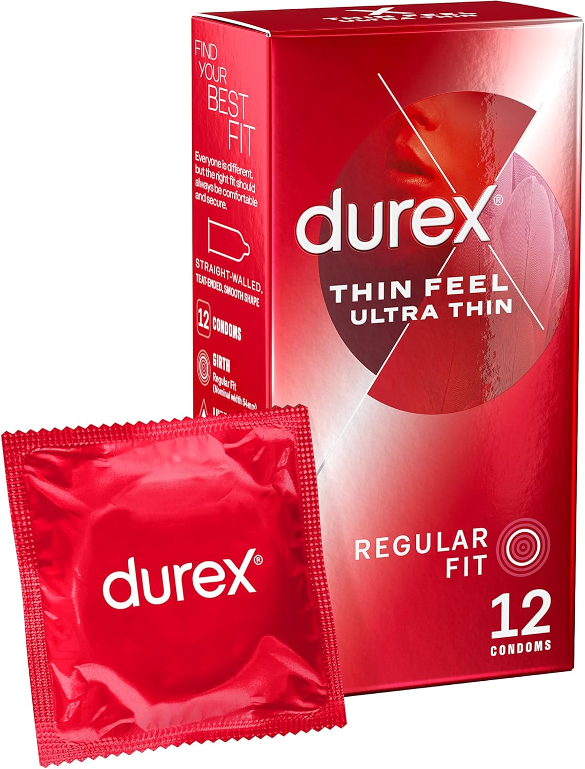 Durex Thin Feel Ultra Thin Condoms 12 pk