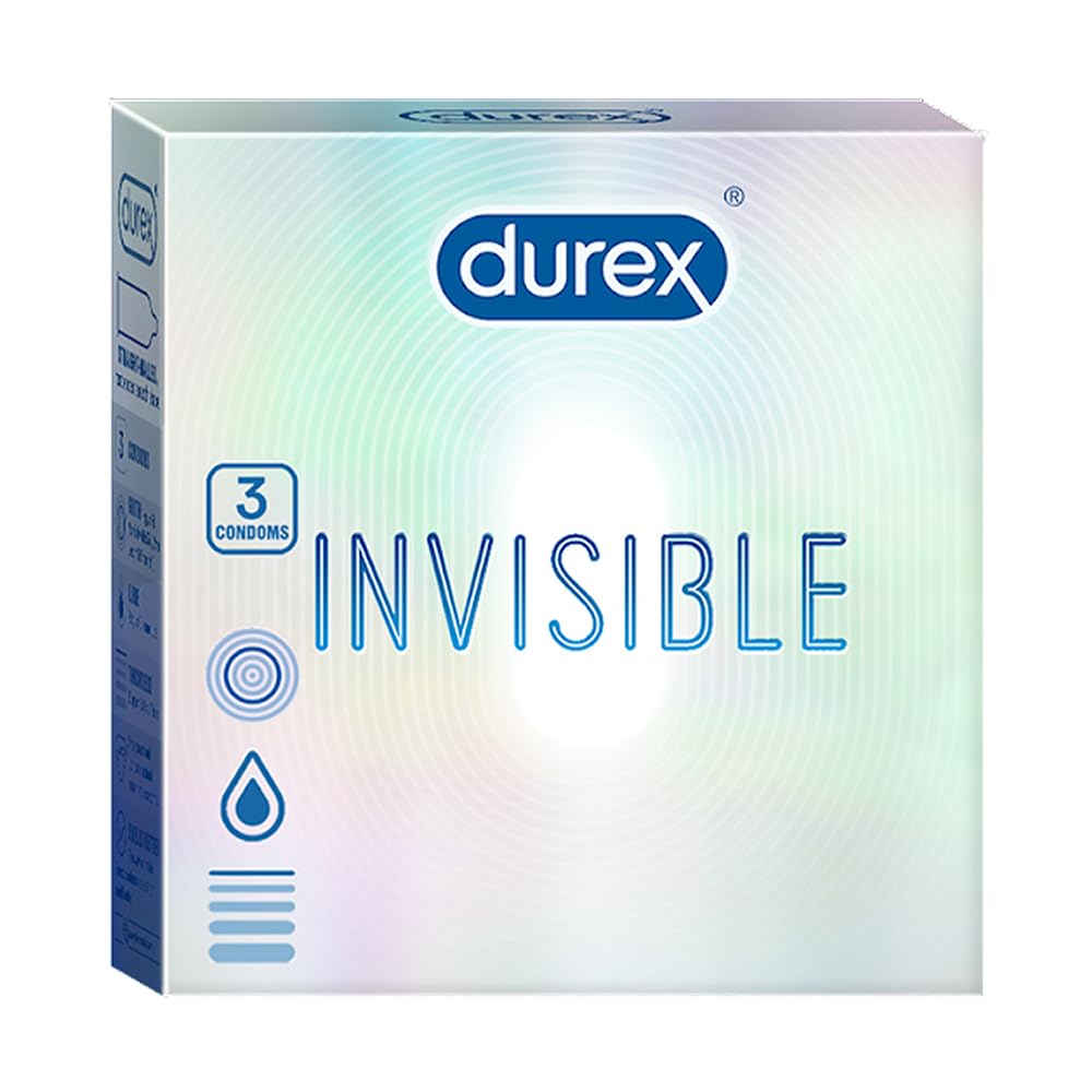 Durex Invisible Super Ultra Thin Condoms for Men 3pcs