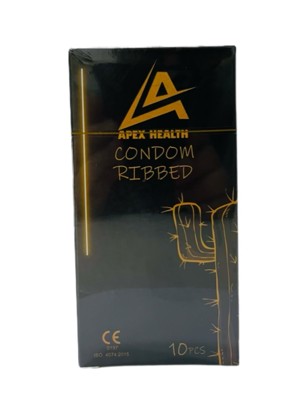 Apex Health condom RIBBED -10 pcs