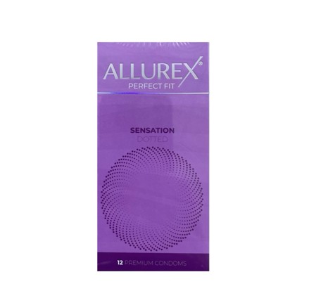 Allurex Perfect Fit Sensation Dotted Condom -12pcs