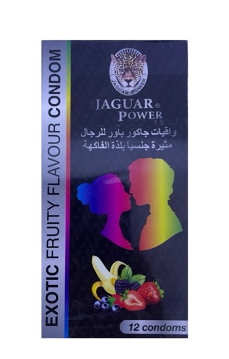 Jaguar Power Exoted Fruity Flavour Condom12pcs