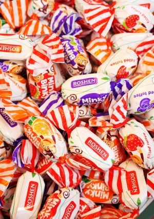 Roshen Minky Binky Mixed Juice Jelly Filling Toffee