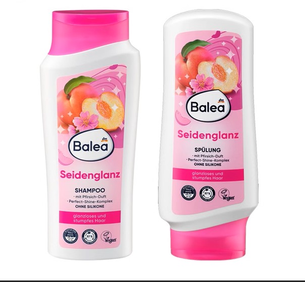 Balea Intensive Care Shampoo +  Hair Conditioner  Silky Shine