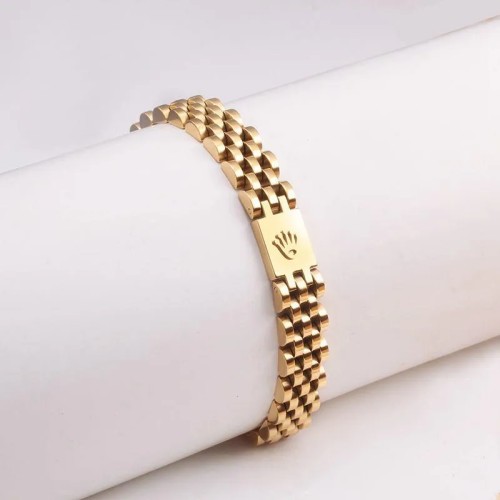 Rolex Crown Charm Link Bracelets For Men Women Stainless Steel