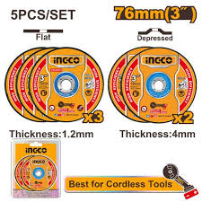 5PCS  Abrasive metal cutting and grinding disc set