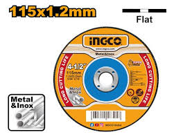 Abrasive metal cutting disc 115mm flat