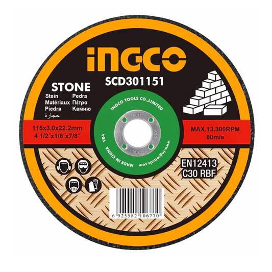 Abrasive stone cutting disc 115mm