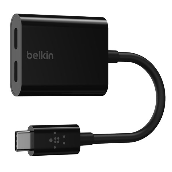 Belkin USB-C to Audio + Charging Adapter in Black