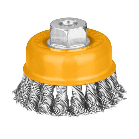 Cup twist wire brush with nut 125MM