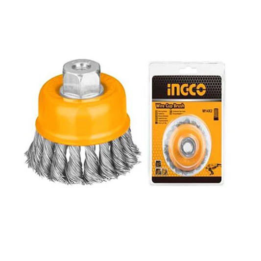Cup twist wire brush with nut 150MM