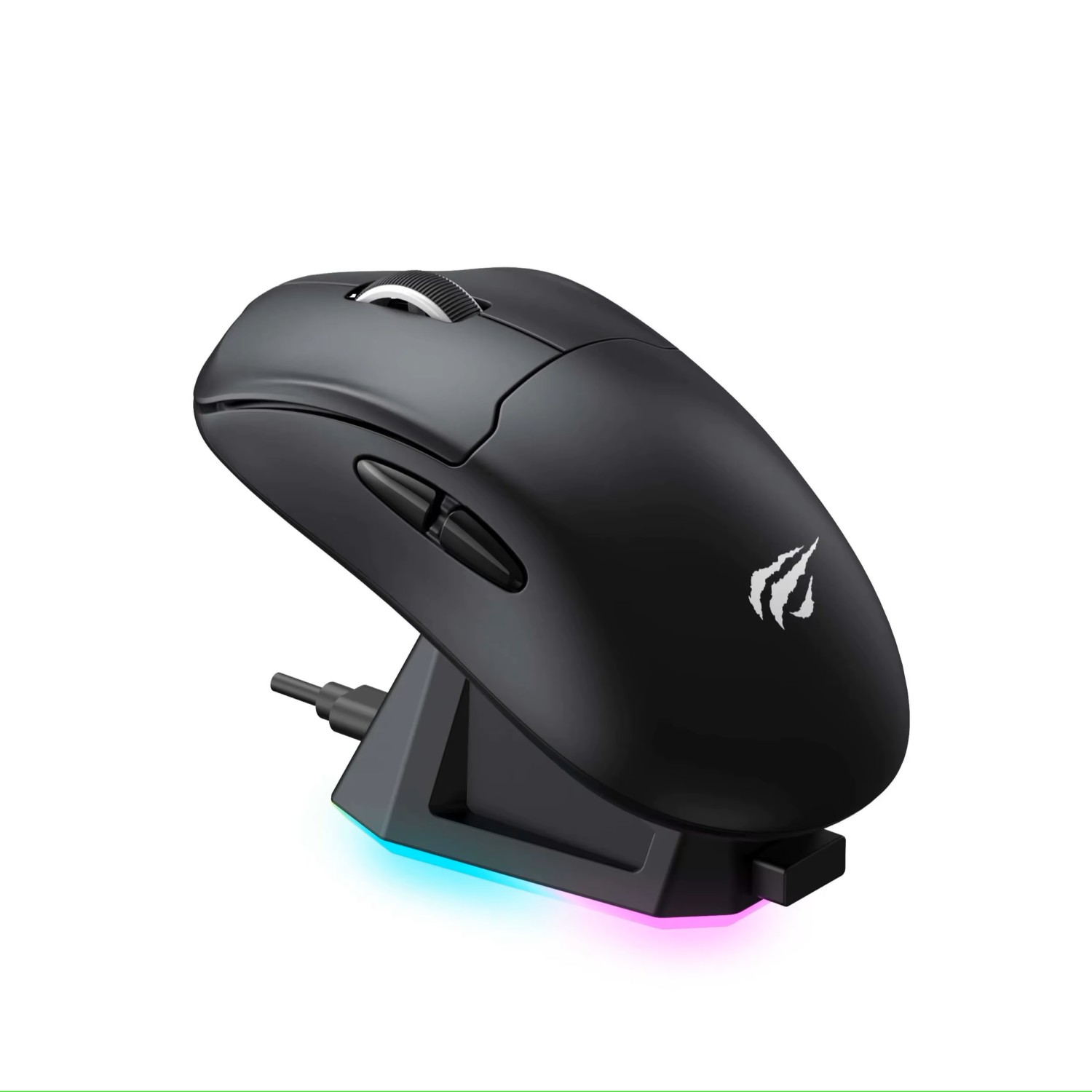 Havit MS979WB Wired Gaming Mouse With RGB Charging Dock Black