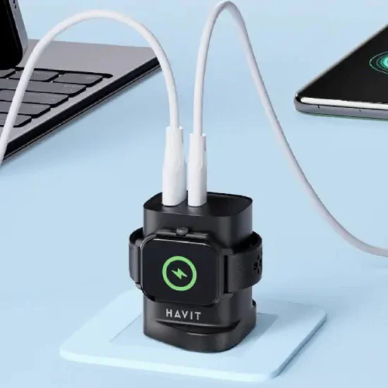 Havit USB-C+USB-A charger UC132, 2 USB-A ports, 4 USB-C ports