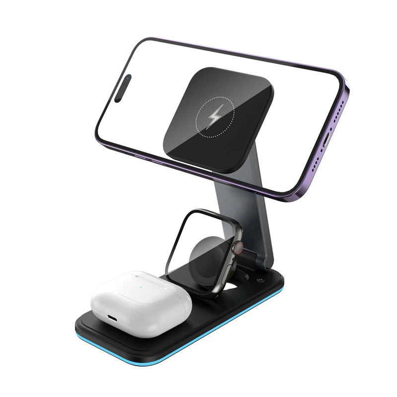 Rockrose Airwave Neo Dual Mode 3-in-1 Folding Wireless Charging Stand