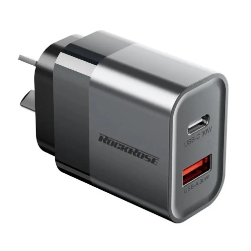 RockRose Cayenne G30 Charger PD 30W & QC3.0 USB-C