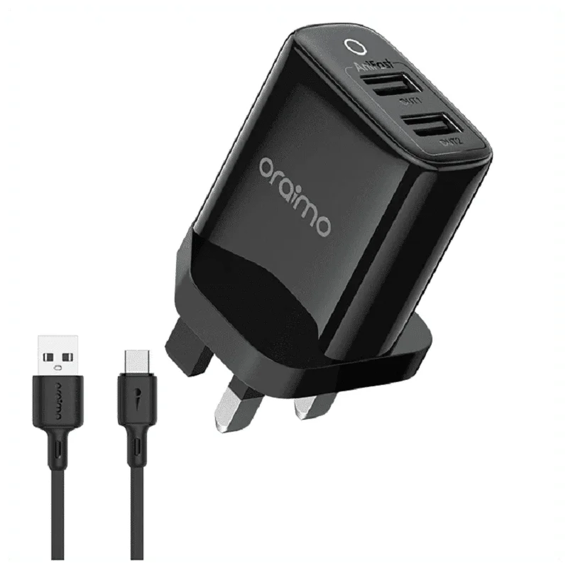 Oraimo 18W Dual Port Type C Charger - OCW U83D+C53