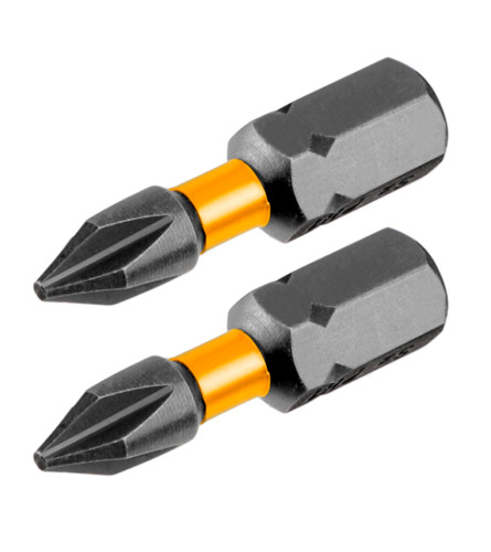 Impact screwdriver bits 25MM 2PCS