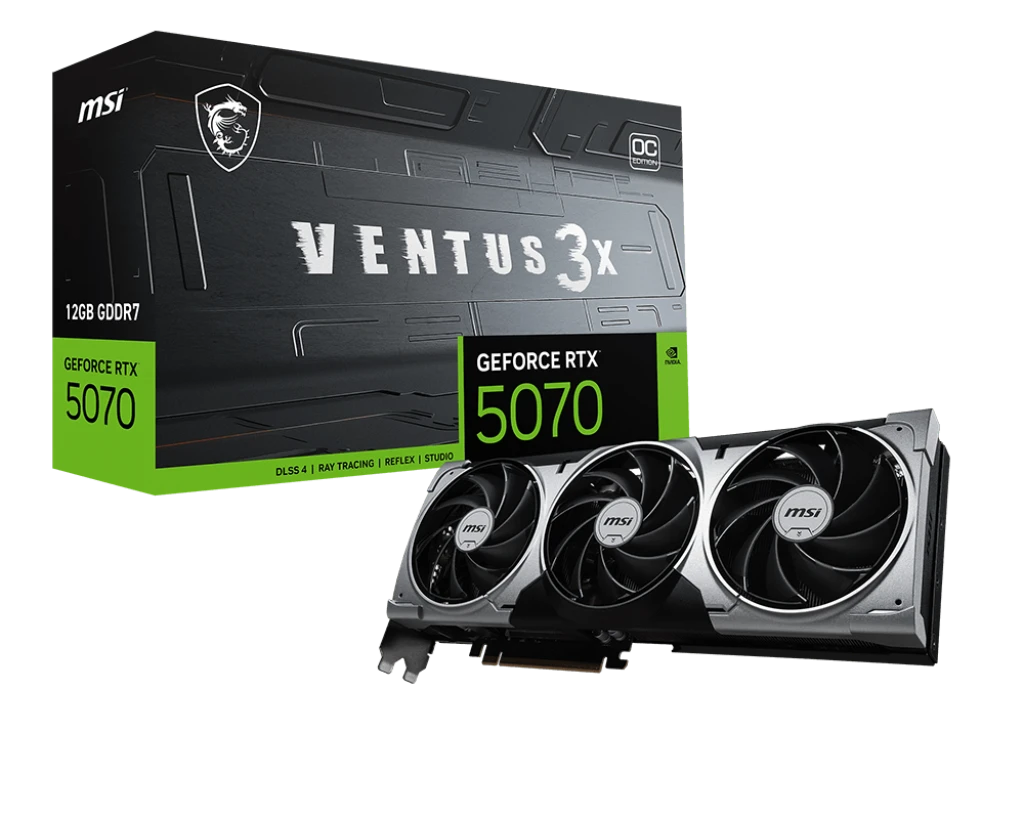 Gaming PC BUILD /AMD RYZEN 7 7800X3D ,MSI VENTUS RTX 5070 12GB 3X OC